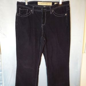 Vintage America Nine West Velvet Black Mid Rise Jeans Women's Size 12/30